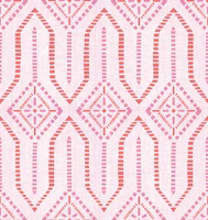 Western americana geometric - pink wallpaper