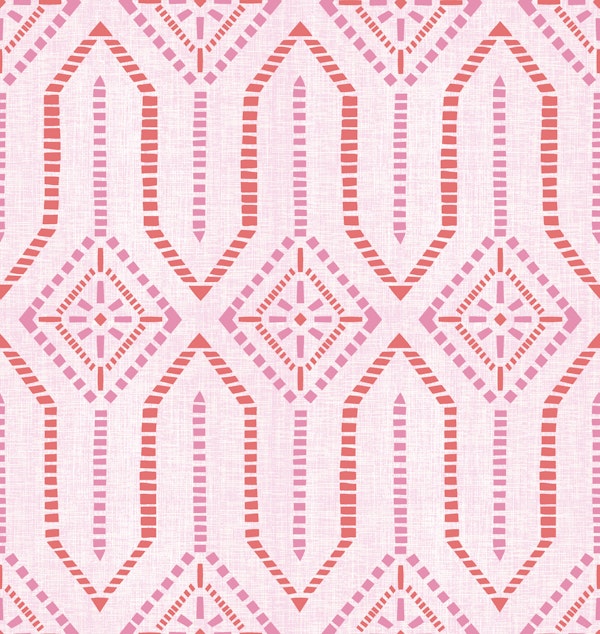 Western americana geometric - pink