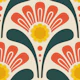 Bold Floral Joy in Red Yellow Green - S
