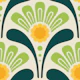 Bold Floral Joy in Green Yellow - S
