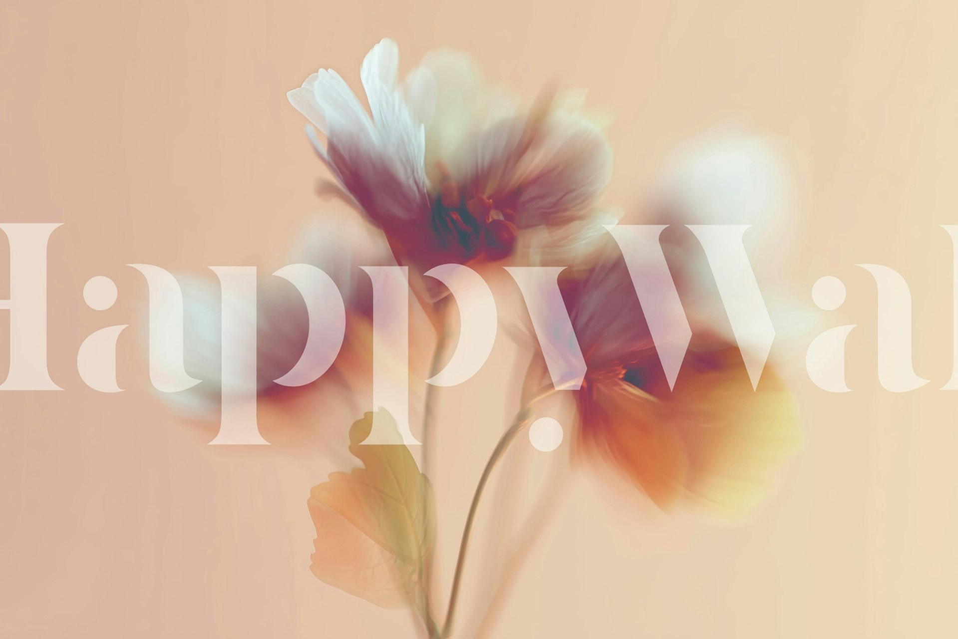 Blurred floral design in soft pastel colors wallpaper