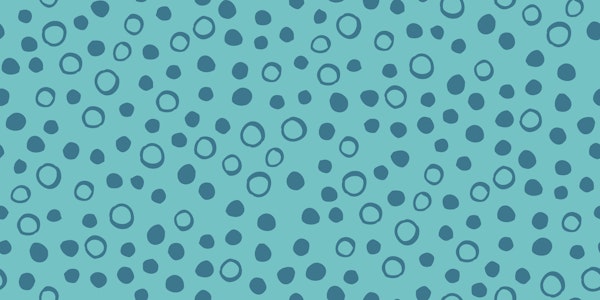 Snow Bubbles - Aqua turquoise spots M