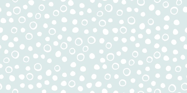 Snow Bubbles - white on dove grey Medium spot