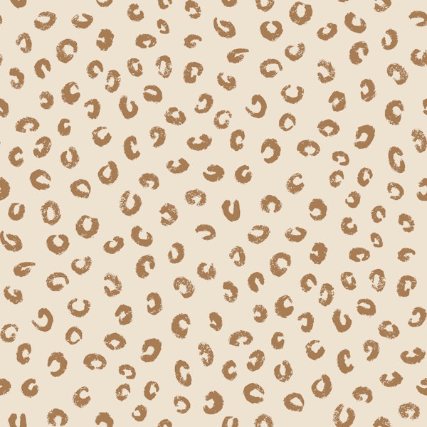 Playful Leopard Blots on sandy beige