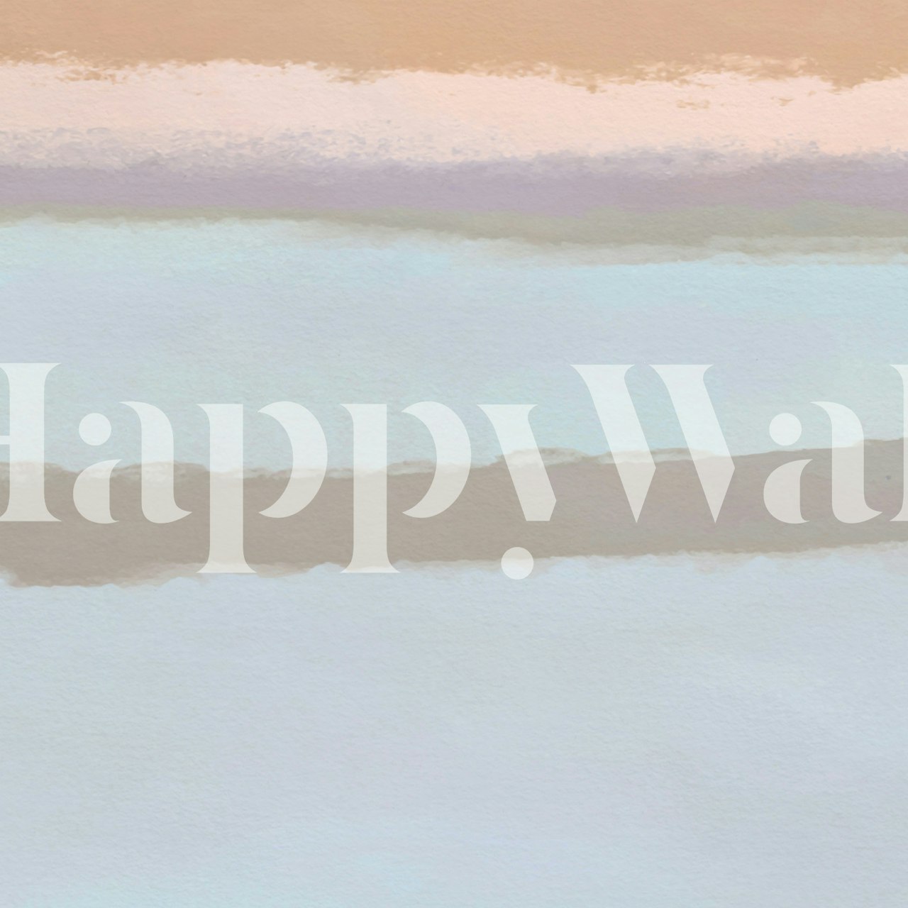 Strips 6B Minimal Pastel Abstract papel de parede em um quarto