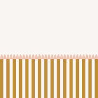 Half-Wall Wide Stripes with Scalloped Edge wallpaper