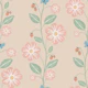 Strawberry Vines & Blossoms Natural Linen