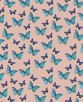 Blue Terracotta Butterfly 1 wallpaper