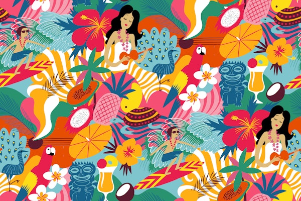 waikiki tiki candy pop red
