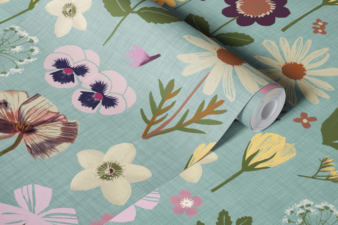 Home Grown Florals wallpaper roll
