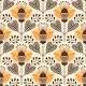 Stylish Scandinavian Flower Magic Yellow