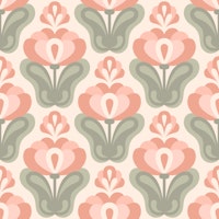 Vintage Blossom Garden Calm Pastels carta da parati