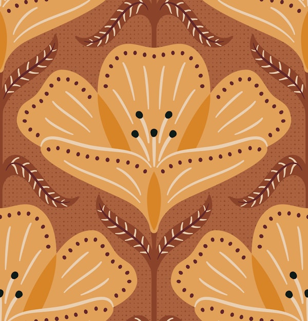 yellow buttercup on rusty brown big