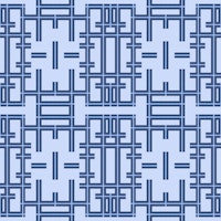 Blue Geometric Maze tapete