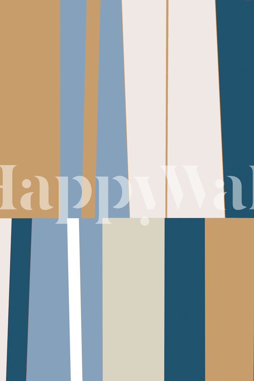 Mosaic Blue 10 tapet i et moderne interiør