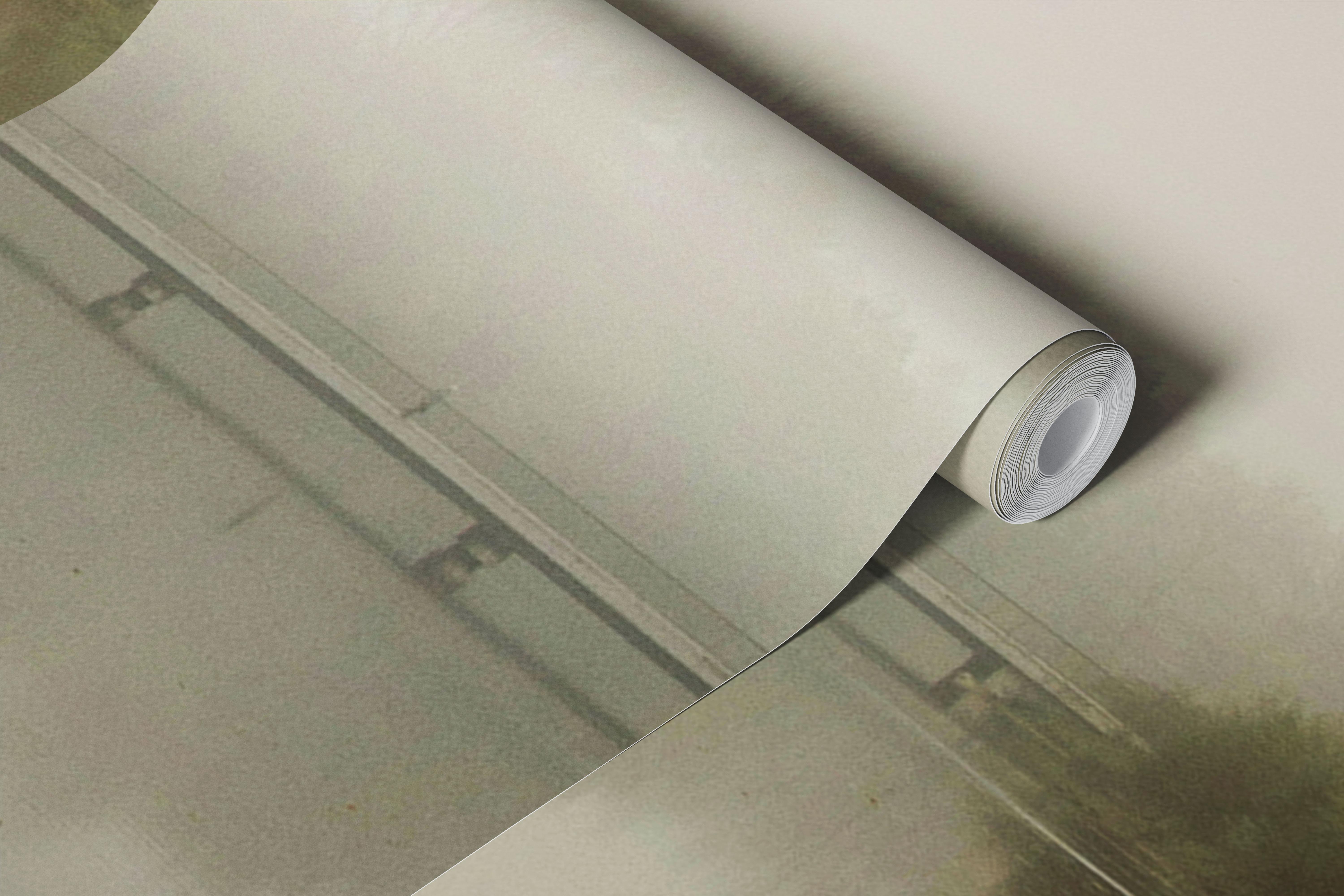 Papel pintado Foggy Autumn Reflection en una habitación