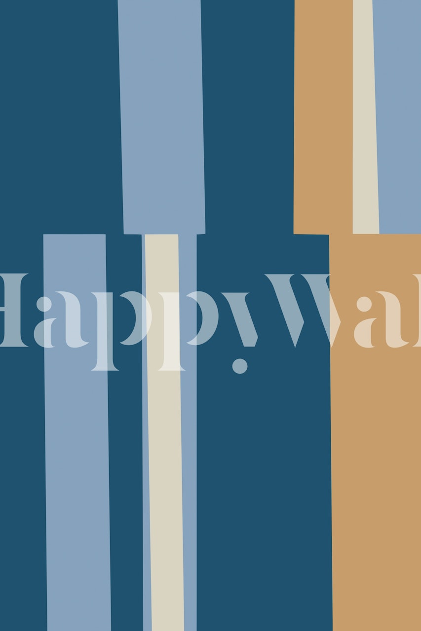 Mosaic Blue 6 Tapete in Inneneinrichtung