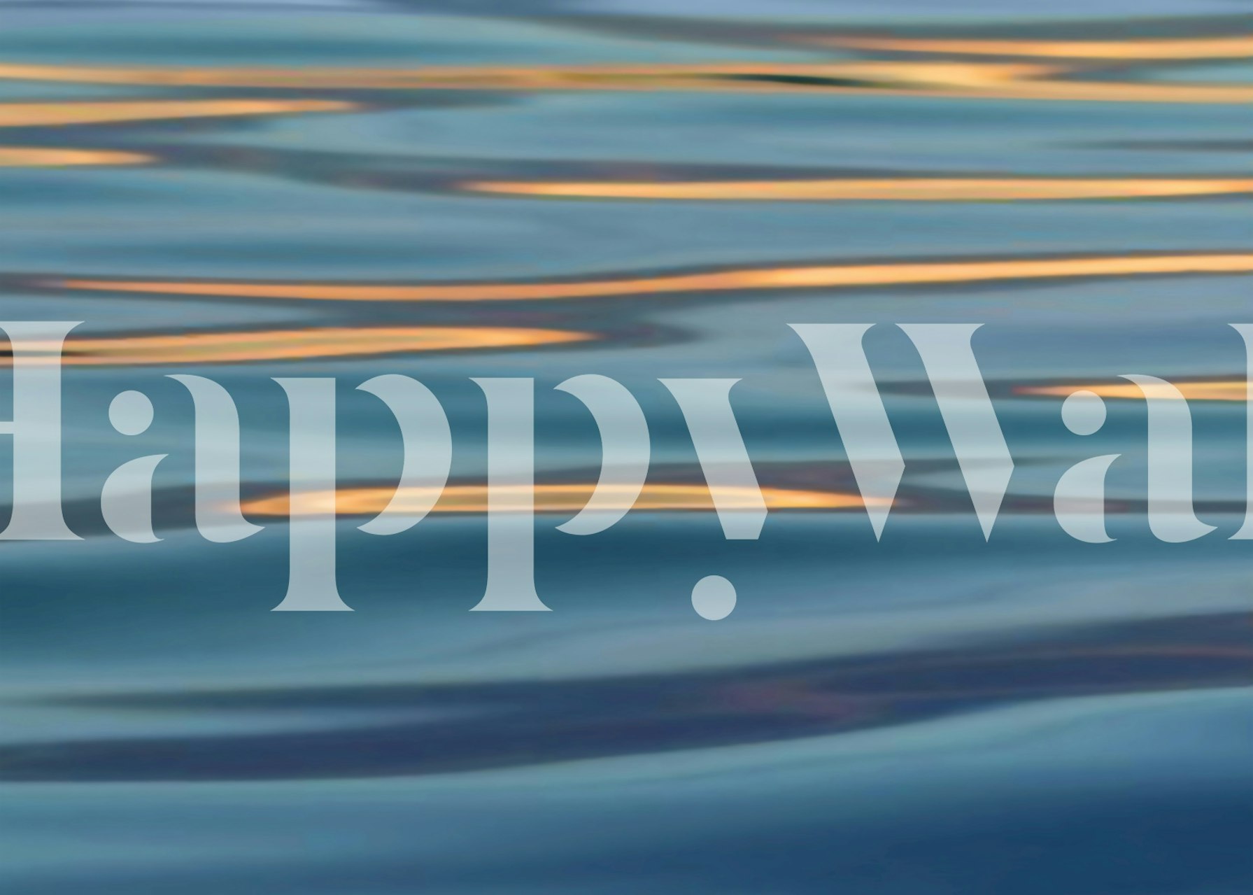 Wallpaper of lights on water in a room