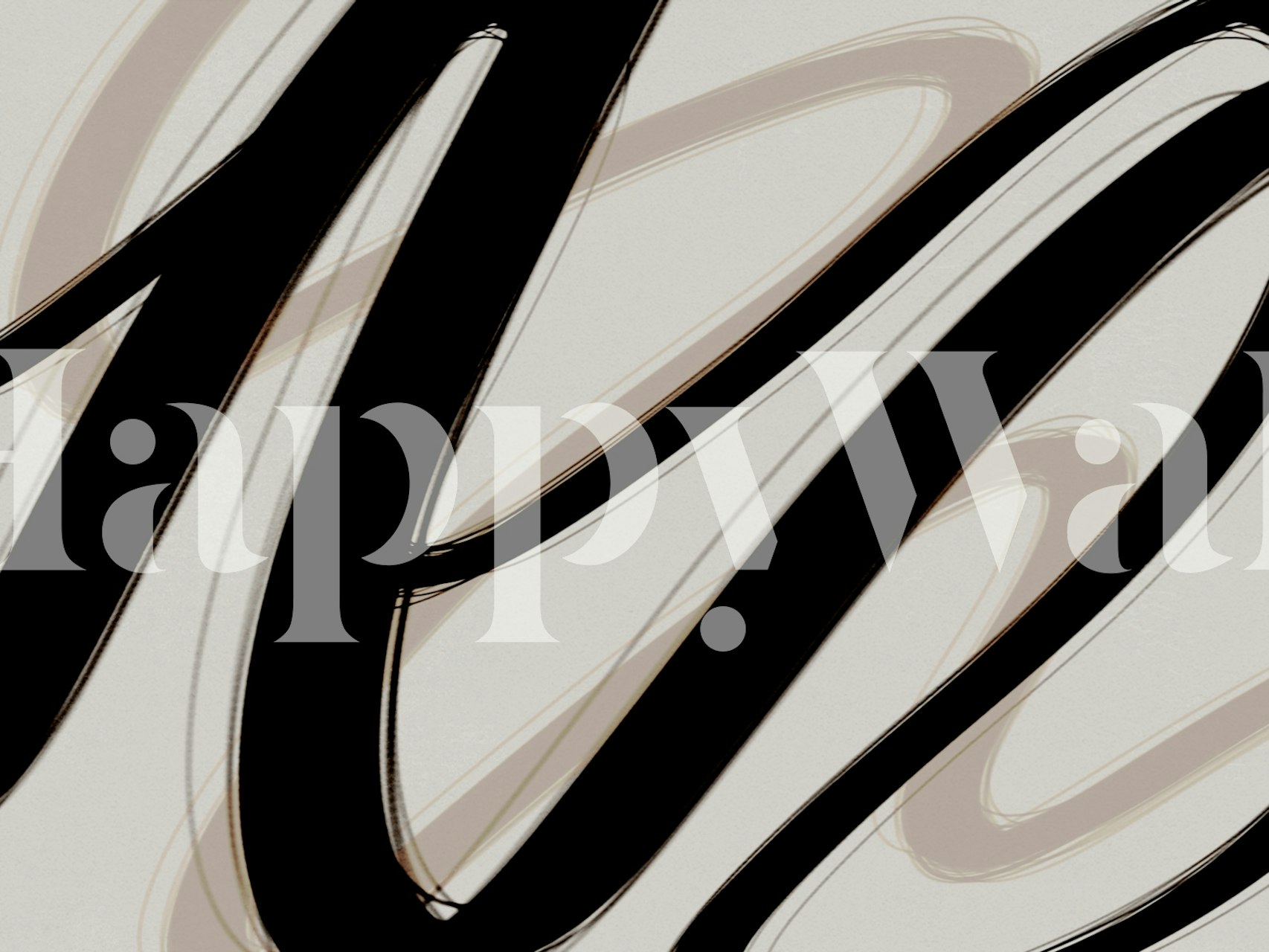 Minimal black and neutral wallpaper design