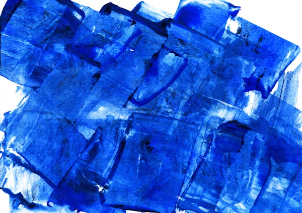 Surfaces 18 | Cobalt Acrylic Painting