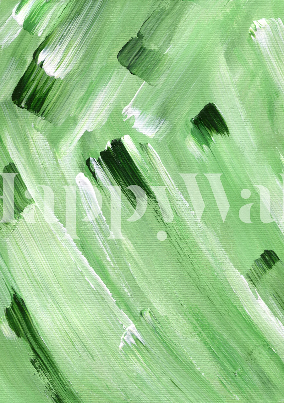 Green Acrylic Brush Movement wallpaper design