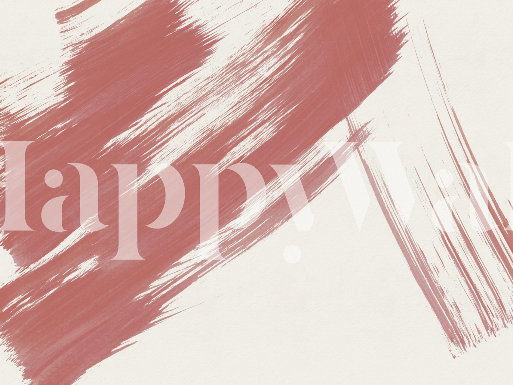 Dusty rose brushstrokes wallpaper in a room