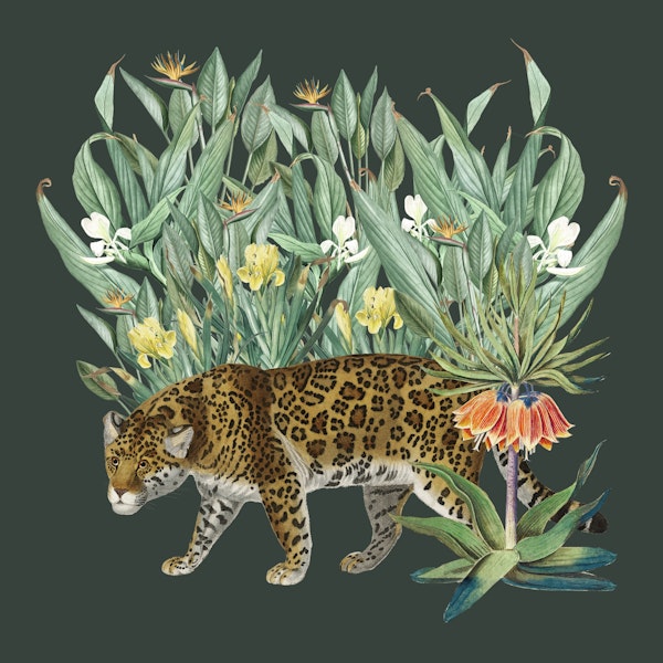 Floral Tiger Jungle Green