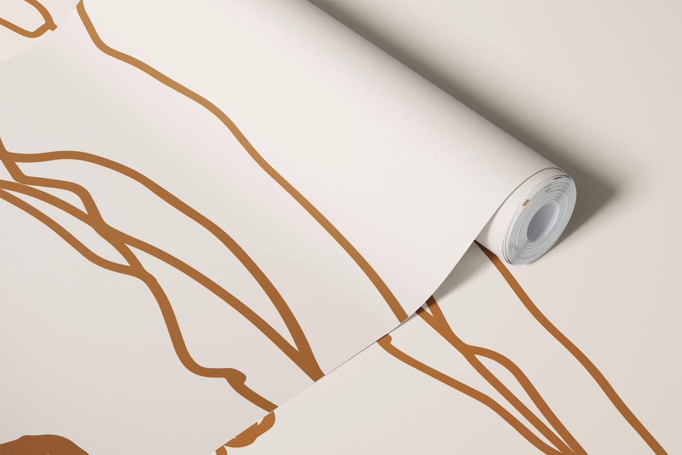 Line Surfer - Bronze wallpaper roll