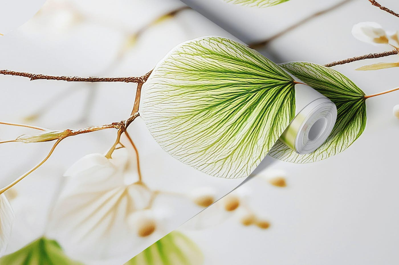 Minimalist Botanical Beauty wallpaper roll