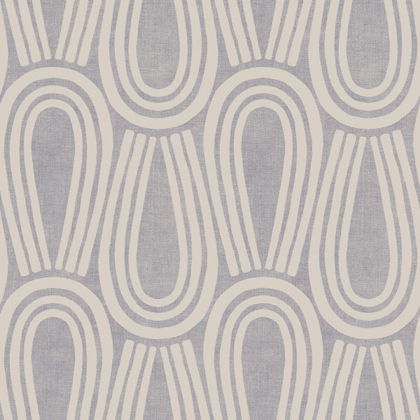 Textured Loops in Muted Blue Grey