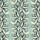 Paper Cutout Circle Floral on Sage Green