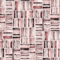 Watercolor Tile Bricks in Earthy Plum Pinks tapete