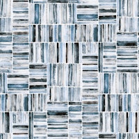 Watercolor Stacks in Coastal Blue and White carta da parati
