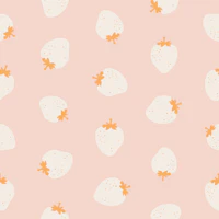 Strawberries rose pink wallpaper