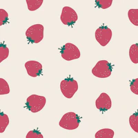 Strawberries pink red wallpaper