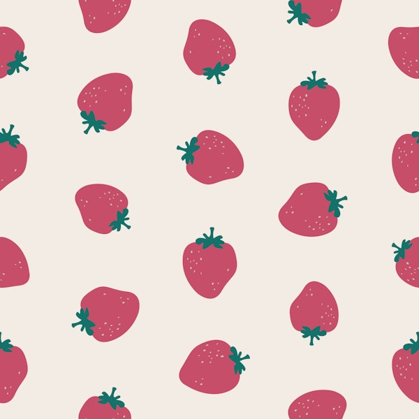 Strawberries pink red