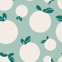 Summer Oranges aqua ταπετσαρία