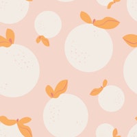 Summer Oranges blush ταπετσαρία