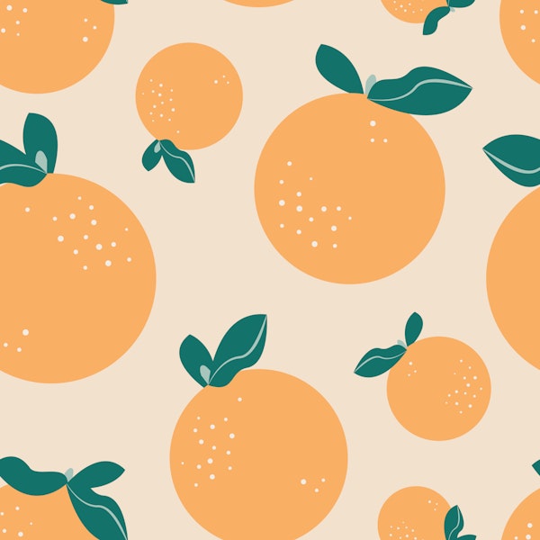 Summer Oranges beige