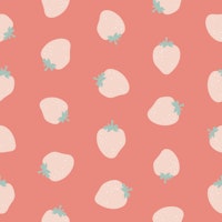 Strawberries coral ταπετσαρία