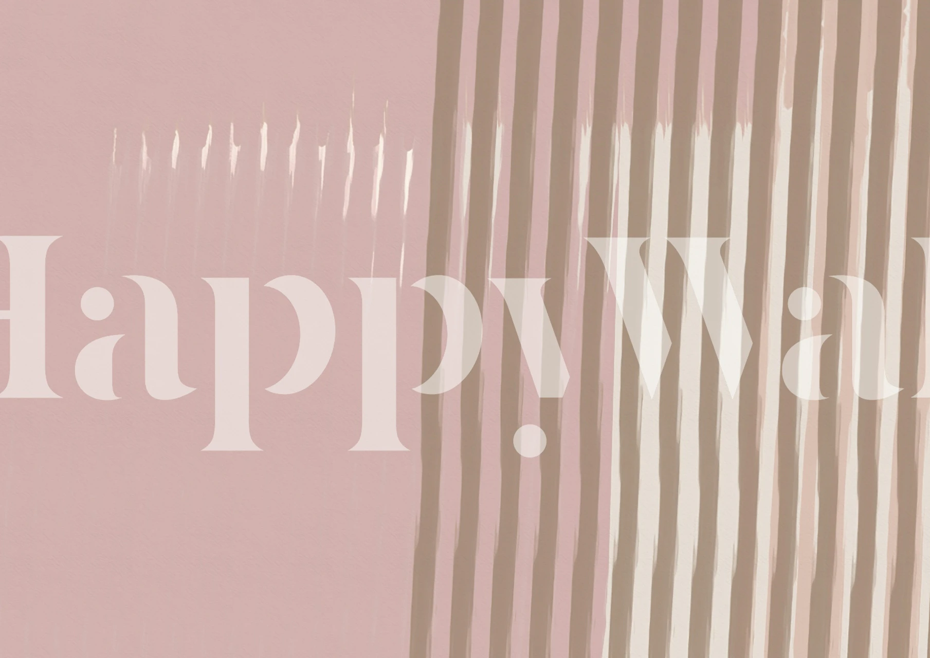 Dusty Rose & Taupe wallpaper design in a room