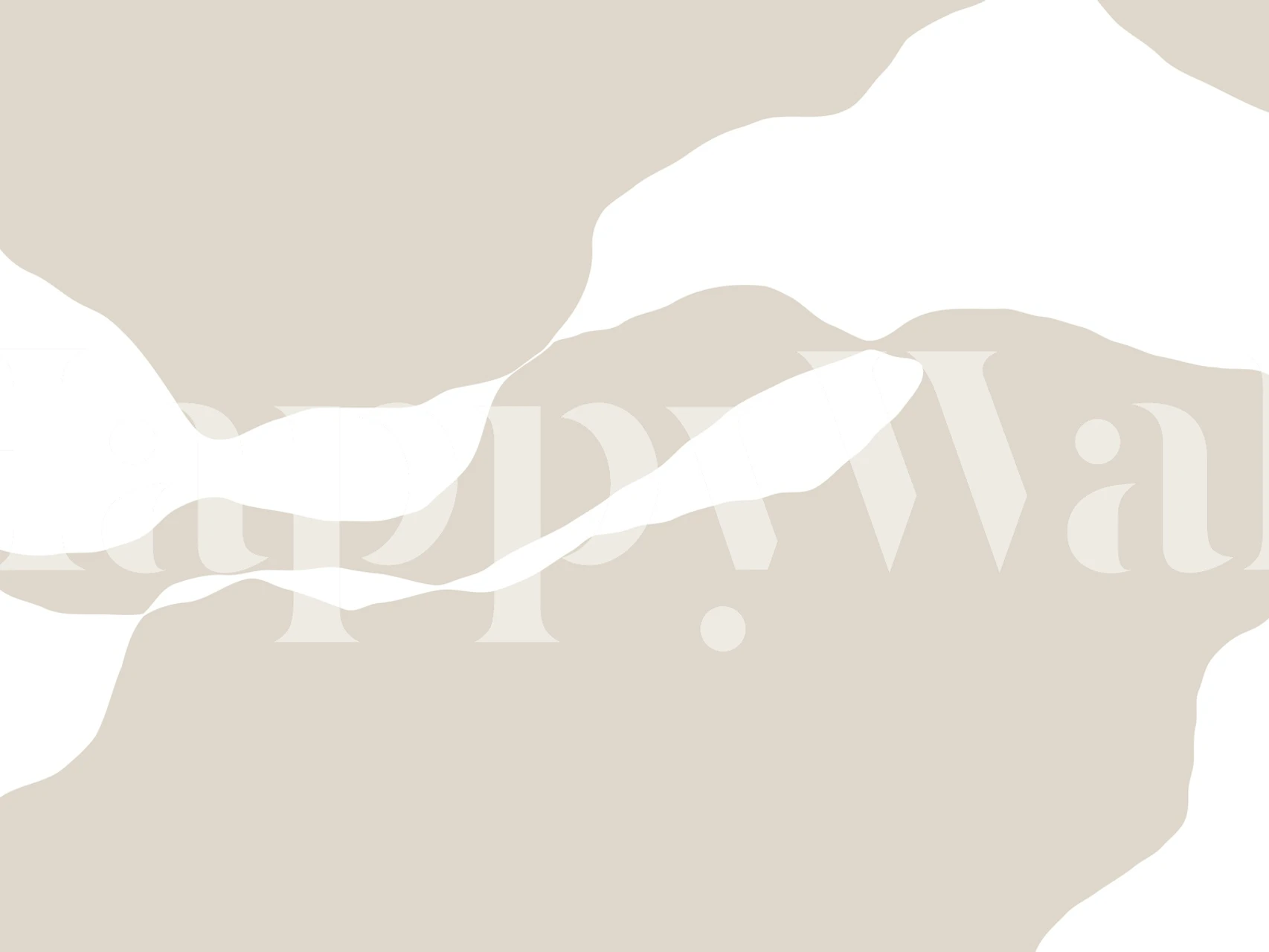 Shapes 4H neutrale en witte behang in een kamer