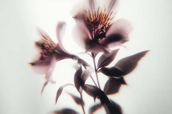 Delicate Lily Essence - Motion Blur Flowers