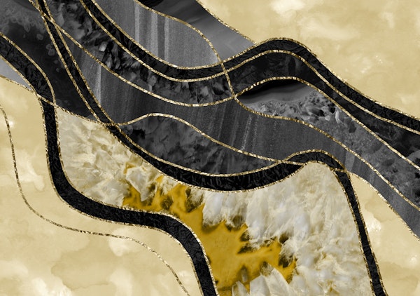 Marble Agate Gold Glam 6 - landscape