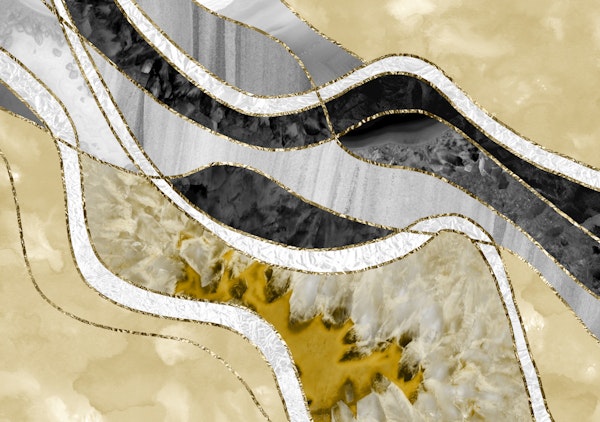 Marble Agate Gold Glam 7 - landscape