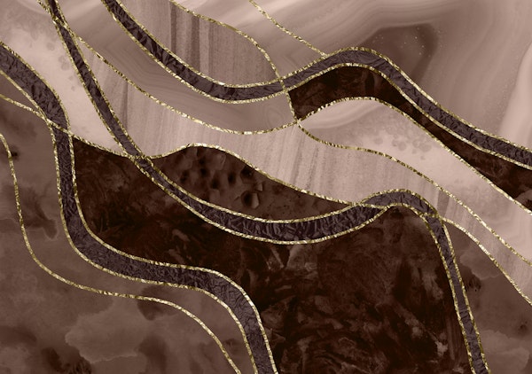 Marble Agate Gold Glam 4 - landscape
