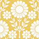 Retro Scandi Daisy Garden - Muted Yellow - L
