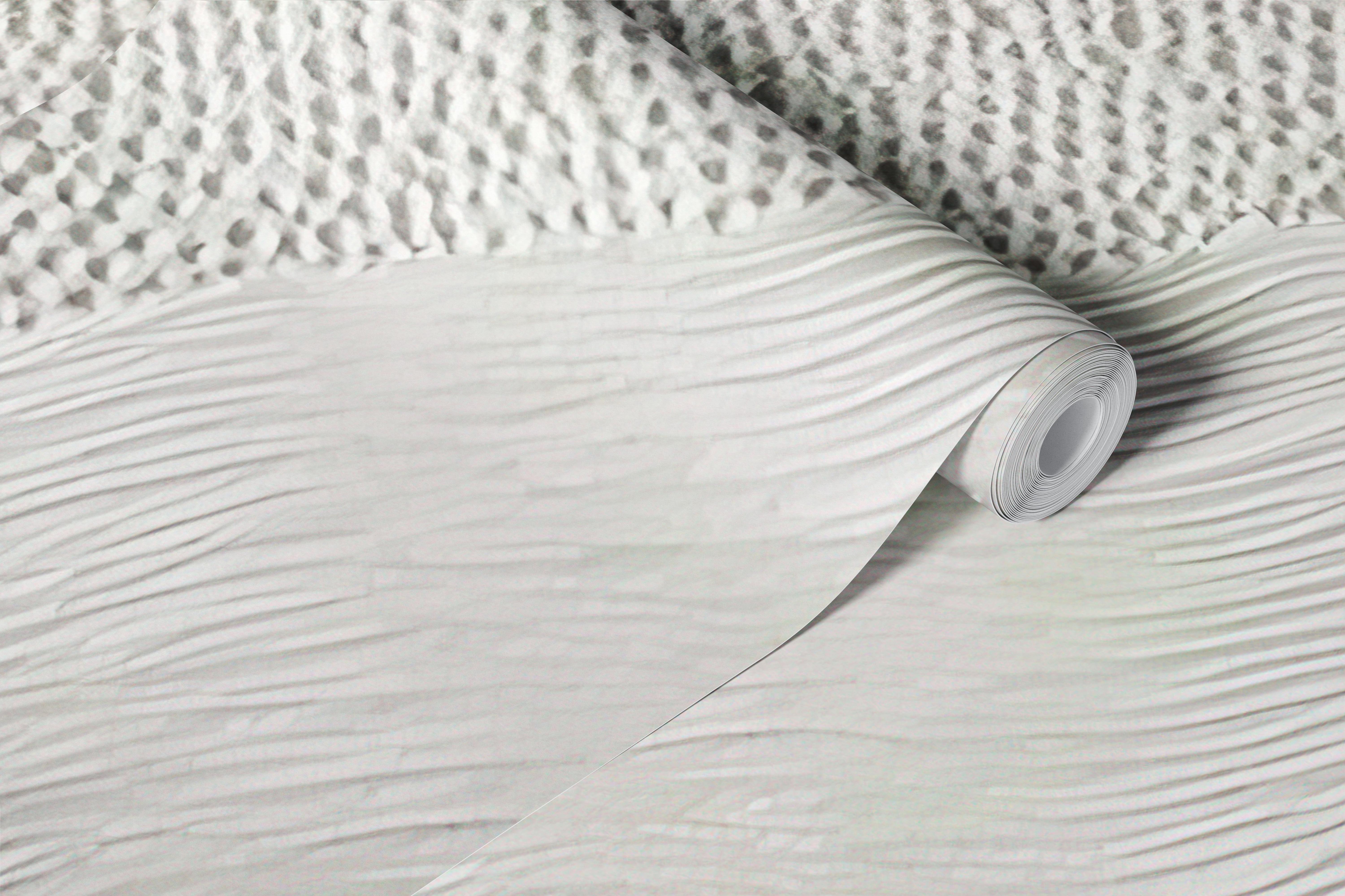 Textured All White tapet i et rom