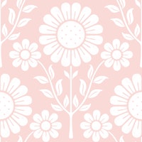 Daisy Garden - Crepe Pink tapete