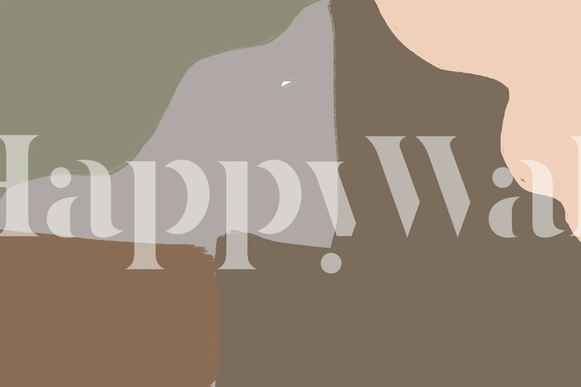 Artistic wallpaper design in a room